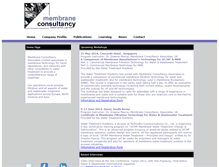 Tablet Screenshot of membraneconsultancy.com